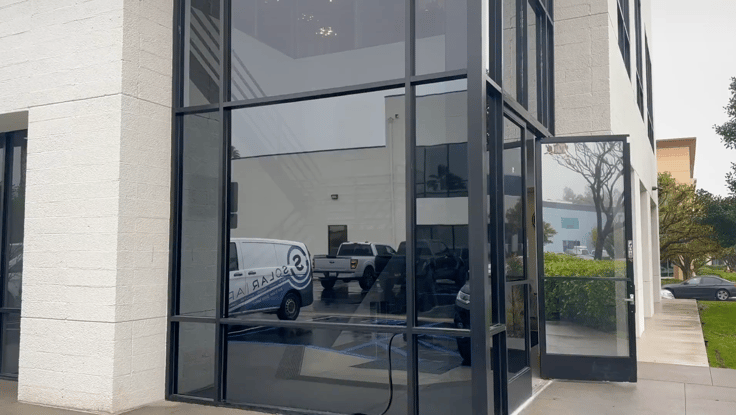 security window film for company building