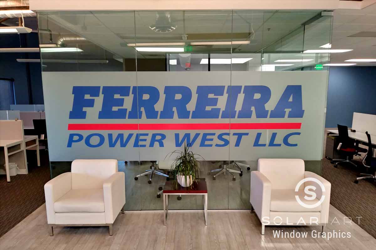 Custom Graphics Installation at Ferreira Power LLC in Irvine, California