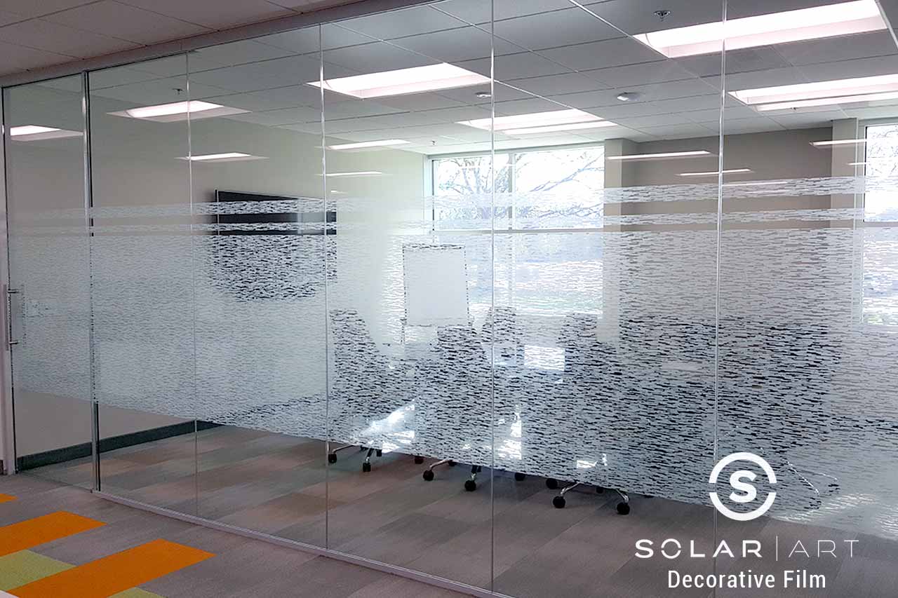 Decorative Window Film Installation at an Office Building in Seattle, Washington