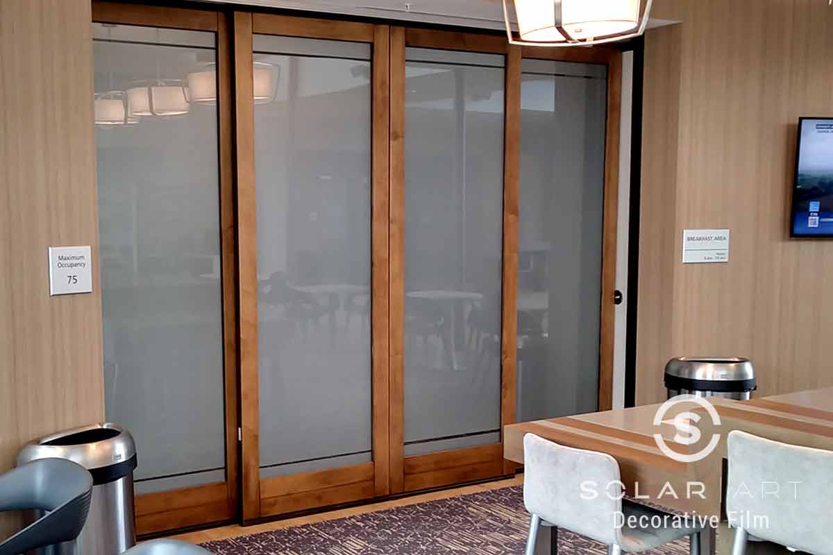 Frosted Window Film Installed at Hotel in San Diego, California