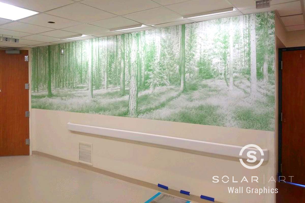 Wall Graphics Installation at St. Joseph Medical Center in Tacoma, Washington