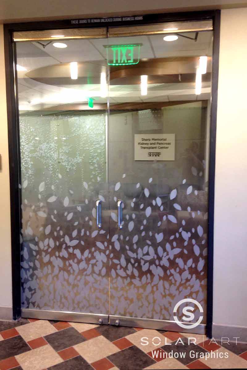 Window Graphics Installation at Sharp Memorial Hospital in San Diego, California