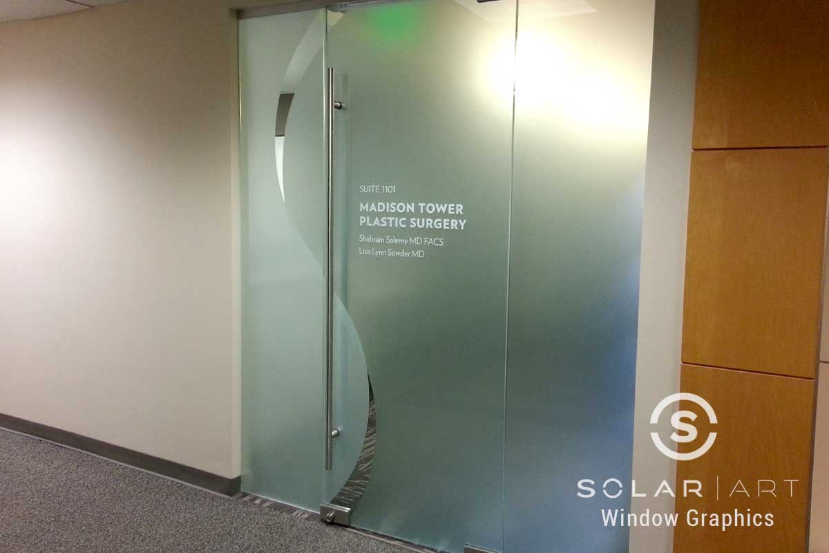 Window Graphics Installation at a Medical Office in Seattle, Washington